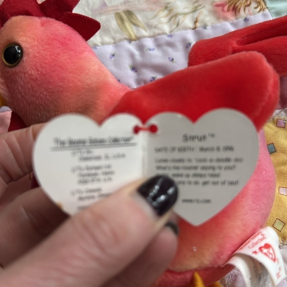 Ty Beanie Baby STRUT the Rooster 1996 Collectible - Picture 4 of 7